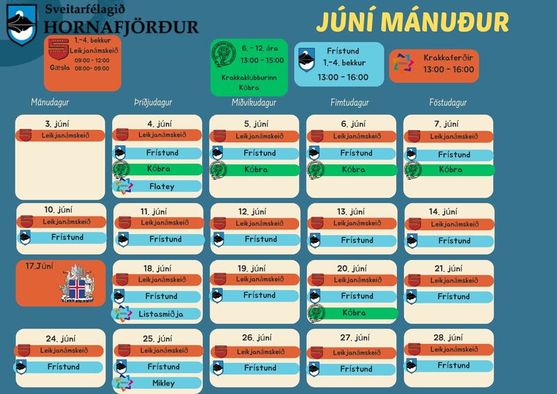 Juni-dagskra